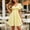 AA01 Yellow, variant on Summer Mini Dress Women Sweetheart Neck Short Flutter Sleeve Twist Front Ruched High Waisted A-Line Solid for Casual Party Date Night Flattering Flowy Skater Sundress