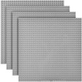 thumbnail image 1 of Classic Baseplates Building Base for Building Bricks 100% Compatible with Major Brands-Baseplate 10" x 10", Pack of 4, Gray, 1 of 7