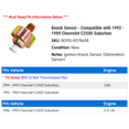 thumbnail image 2 of Knock Sensor - Compatible with 1992 - 1999 Chevy C2500 Suburban 1993 1994 1995 1996 1997 1998, 2 of 2