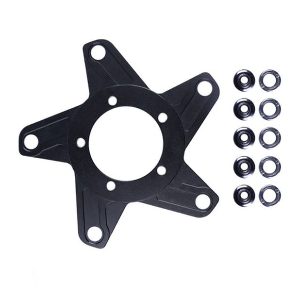Soidarity Adaptador de bielas de motor de bicicleta eléctrica Accesorios de adaptador desmontable Ciclismo 5 agujeros 130BCD