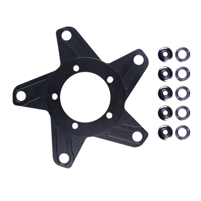 Naiovety Adaptador de bielas para Motor de bicicleta eléctrica, adaptador portátil reutilizable para Scooter, accesorios con tornillo de montaje, 4 Ciclismo 5 agujeros 130BCD Naiovety OD023509-02