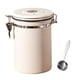 thumbnail image 1 of Utensilios de almacenamiento para granos de café con cuchara de acero Tanque de almacenamiento hermético para blanco 1.8L, 1 of 9