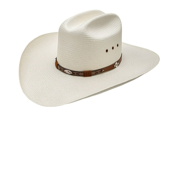 Stetson Unisex Rodeo Natural Cattleman Straw Western Hat Natural 7 1/4