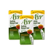 Ayr Saline Nasal Gel, with Soothing Aloe, 0.5 Ounce Tube (Pack of 3)