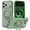 Green, variant on Lunvic Case for iPhone 18 Pro Max, Magnetic Kickstand Phone Cover with 360 Spin Ring Holder, Capacitive Camera Button, Raised Screen Camera Edges, Matte PC, Clear