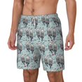 thumbnail image 2 of Uemuo Sea Otter Pattern Mens Swim Trunks Quick Dry Board Shorts with Mesh Lining, Stretch Beach Shorts Quick Dry No-Chafing Board Shorts-XX-Large, 2 of 9