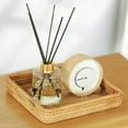 thumbnail image 4 of organization and storage,Rattan Serving Tray Rectangular Woven Basket Tray Natural Wicker Decorative Serving Baskets For Organizing Tabletop Kitchen Counter,Beige, 4 of 5