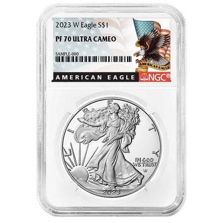 2023-W Proof $1 American Silver Eagle NGC PF70UC Black Label