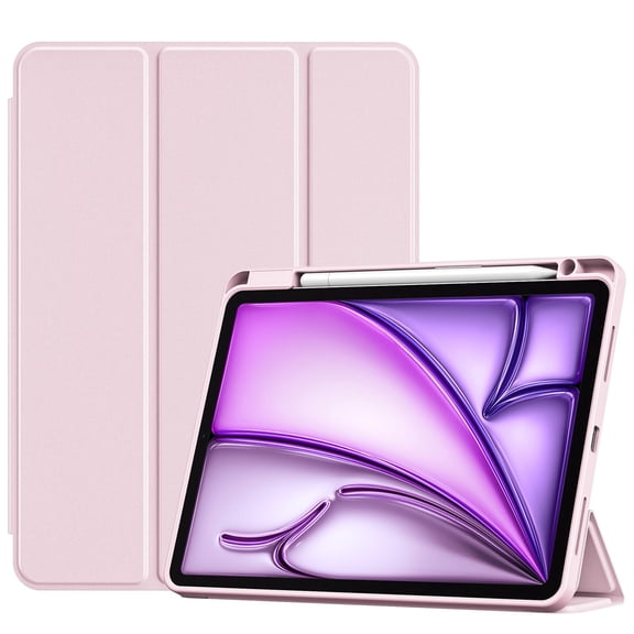 Procase Smart Case for iPad Air 11-inch M4 (2026, 8th Gen) / M3 (2025) / M2 (2024) & 10.9 Inch iPad Air 5th (2022) & 4th (2020) -Lightpink