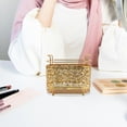 thumbnail image 4 of KALLORY Organizador De Brochas De Maquillaje Metálico Dorado Con Para Escritorio Y, 4 of 6