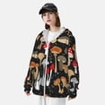 thumbnail image 3 of Balery Various Mushrooms Sudadera ligera de manga larga con capucha y protección solar UPF 50+ para hombre y mujer, ideal para pesca y running-Medium, 3 of 7