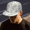 thumbnail image 6 of Classic Indian Snapback Cap, Adjustable Baseball Hat with Exotic Paisley Artwork, Vibrant Tribal Design, 6 of 8