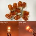 thumbnail image 2 of Ruiandsion T20 7440 7443 Halogen Replacement Bulb, 800LM 2500K Amber Yellow Light 12V W21/5W Non-Polarity for Brake Tail Turn Signal Lights,pack-10, 2 of 6