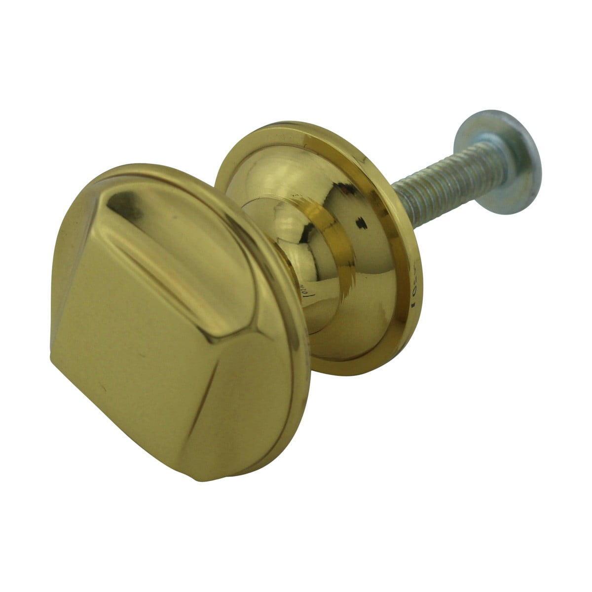 6 Kitchen Cabinet Knob Bright Cast Brass 1" Dia X 7/8" Proj |Renovator's Supply