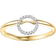 Keepsake Charming Round Diamond Accent Enhancer Ring in 10kt Yellow Gold