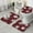 Red Christmas Snowflake-2, variant on Red Christmas Snowflake Pattern Bathroom Rugs Sets 3 Piece,Toilet Cover Set,Absorbent Non Slip Bathroom Mats Sets with U-Shaped Contour Rug Toilet Rug Set