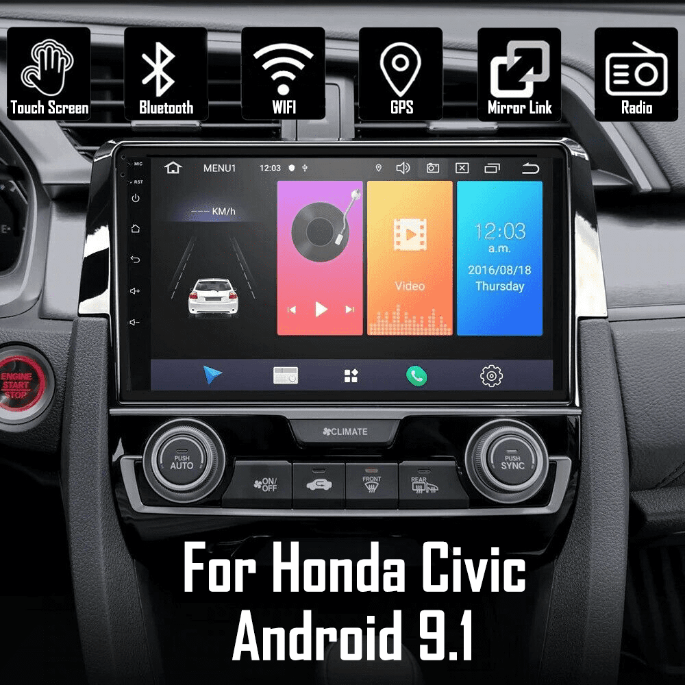 Android Car Stereo Radio Player Gps Wifi For Honda Civic