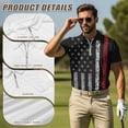 thumbnail image 5 of Yuyamidu Men and Women Matching Outfits Black American Flag Sleeveless Golf Shirt for Women Quick Dry Short Sleeve Golf Shirts for Men 4th of July Couple Matching Outfits, Men's XL, 5 of 6