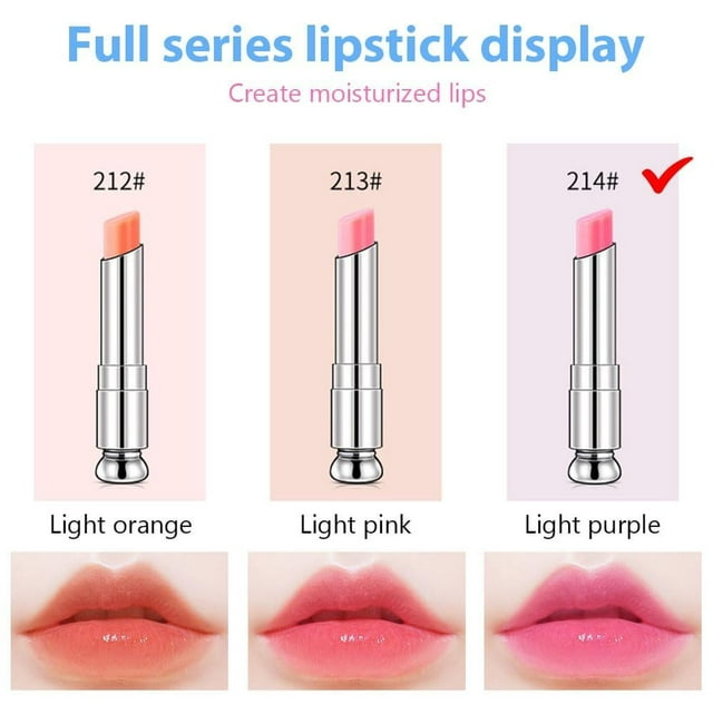 Bálsamo labial que cambia de color, Lápices Labiales mágico que cambia de color, Brillos Labiales te