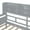 Gray, variant on AENKYO Full Size Wooden Daybed Bed Frame with 2 Storage Drawers and Headboard Shelf, Solid Wood Sofa Bed, White