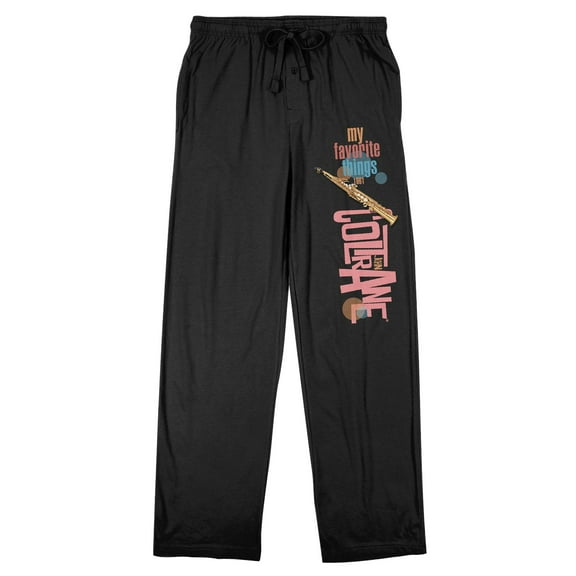 John Coltrane My Favorite Things Men's Black Sleep Pajama Pants