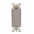 thumbnail image 1 of Interruptor Leviton Decora 15 A, unipolar, balancín AC Quiet, gris, 1 of 1