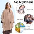 thumbnail image 3 of Chales para mujer, bufanda para boda, bufandas grandes de invierno, chales y chales suaves para vestidos de noche, 70*200cm, 3 of 7