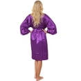 thumbnail image 2 of Mr & Mrs Right Robes for Woman Kimono Satin Bride Bridesmaids Wedding Robe, 2 of 2