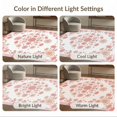 thumbnail image 7 of ODIKA 8'x10' Washable Area Rug Whimsical Tossed Petal Scattered Motifs Dotted Border Pink Cute Refined for King Size Bedroom Under Bed, Master Suite, Non-Shedding, Easy Care, 7 of 7