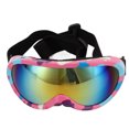 thumbnail image 4 of Gafas de sol para perros, gafas para perros, gafas para mascotas, protección UV, a prueba de viento para perros, protección de ojos, lentes rojos, marco rosa y azul, 4 of 12