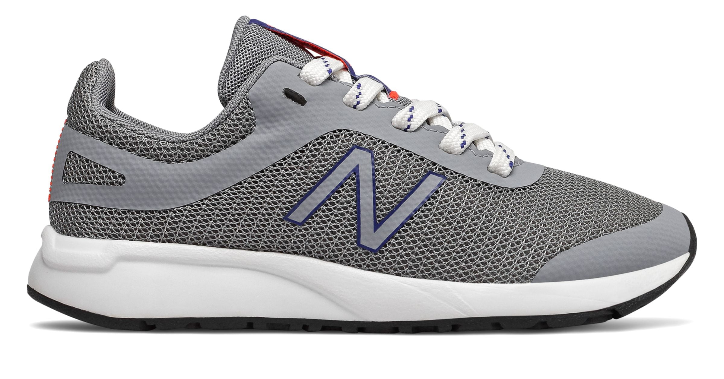 New Balance Kid's 455v2 Big Kids Male Shoes Grey with Blue