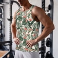 thumbnail image 5 of KLL Palm Trees and Tropical Print Men's Muscle Gym Workout Stringer Tank Tops Bodybuilding Fitness T-Shirts Tank Tops Men-3X-Large, 5 of 7