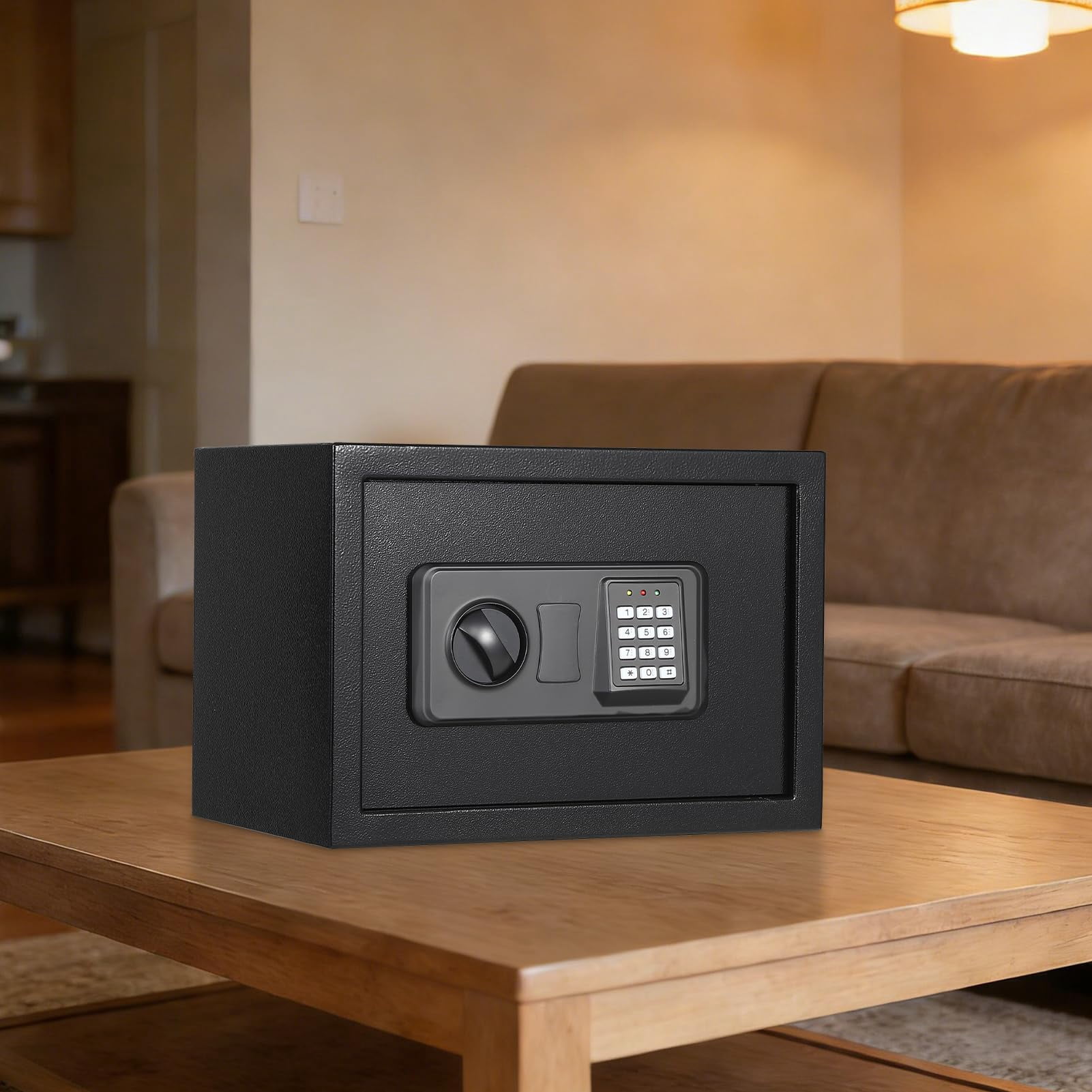 Digital Keypad Safe Box for Home with Fireproof Bag, Heavy Duty Steel Security Safe with Spare Keys & Multiple Size Options (9.8" to 31.5"), Money Safe for Cash Jewelry Documents - Wall Mountable