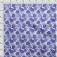 thumbnail image 4 of oneOone Georgette Viscose Purplish Blue Fabric Ocean Underwater Life Craft Projects Decor Fabric Printed By The Yard 42 Inch Wide, 4 of 4