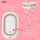 thumbnail image 5 of Bañera Tina Plegable Para Bebé Con Base Ibaby Santorini Rosa rosa, 5 of 8