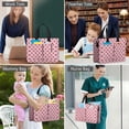 thumbnail image 6 of Canvas Tote Bag for Women with Compartments, Large Red Polka Dot Teacher Student Shoulder Bag Nurse Purses Crossbody Bags Work Laptop Book Bag Satchels Handbags, 6 of 6