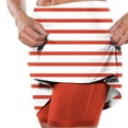 thumbnail image 2 of Skort Shorts Women, Striped Print High Waisted Golf Skirts with Pockets Athletic Casual Tennis Mini Skirt (2XL, Orange), 2 of 6