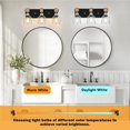 thumbnail image 4 of 3-Light Farmhouse Wood Bathroom Vanity Lights over Mirror with Metal Cage Lampshade Rustic Bathroom Light Fixtures for Mirror, Living Room, Bedroom, Hallway, 4 of 9
