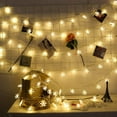 Snowflake String Lights, 33 ft LED String Lights with 2 Modes, Battery