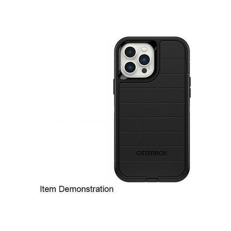 OtterBox - Defender Series Pro Hard Shell for Apple iPhone 13 Pro Max and iPhone 12 Pro Max - Black