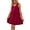 Red, variant on SAYFUT Women's Plus Size Dresses, Summer Maxi Dresses Flowy Swing Party Beach Dress Solid Color Fashion Sleeveless V-neck Casual Loose Mini Dress