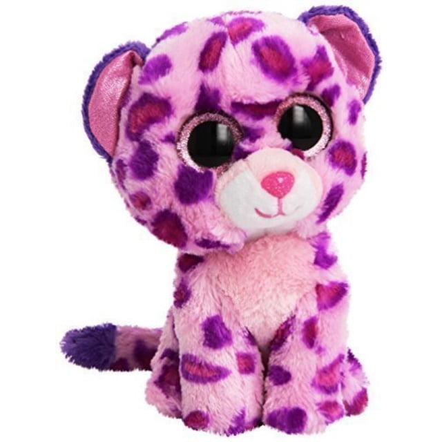 ty beanie boo plush pink leopard glamour