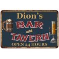 thumbnail image 1 of Dion's Green Bar & Tavern Rustic Sign Decor 8x12 108120047127, 1 of 1