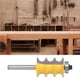thumbnail image 3 of Fresa De Madera Rodamientos Dobles Metal De Alta Dureza Vástago De 44565 De Pulgada Cerradura De Madera Enrutador De Inglete Herramienta De Moldeo De Madera A Prueba De Herrumbre Para La Fabricación Methold TO005566-01, 3 of 7