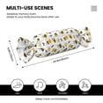 thumbnail image 3 of Salouo Bees And Rainbows Pattern Cute Bolster Pillow,Cylindrical Pillow Long Pillow for Bed Round Side Pillow for Knee/Leg/Neck ,- Length 24.4" x 9.8" Diameter, 3 of 8