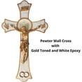thumbnail image 3 of Jeweled Cross JC-3245-L Wedding Holy Mass Crucifix - White, 3 of 6