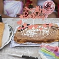 thumbnail image 3 of Happy 16th Birthday Cake Topper set, Birthday Cake Supplies Boy or Girl Birthday Party Decorationsrose goldStyle:16th;, 3 of 4