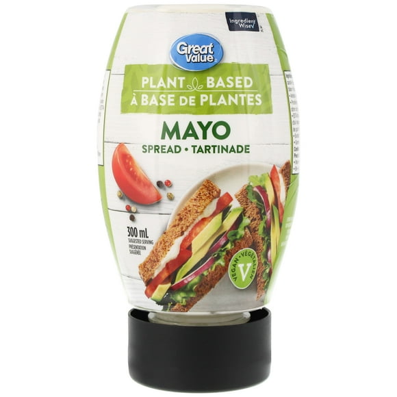 Great Value Plant Based Mayo Spread, 300 mL