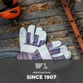 thumbnail image 4 of Guantes de trabajo Wells Lamont de piel para hombre, paquete de 2 pares, tamaño grande, 4 of 5