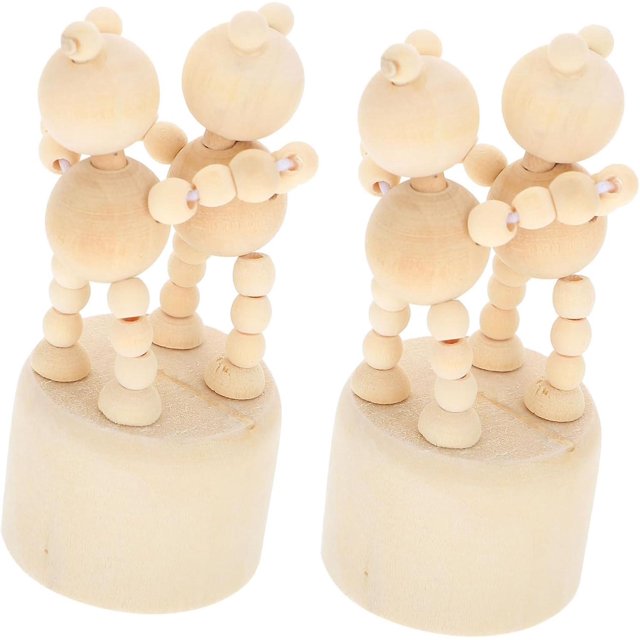 2 piezas de adorno de embrión blanco, decoración de bosque, decoraciones livianas para el hogar, marionetas de animales, muñecos de clavija en blanco, accesorios para el hogar, figuras de animales